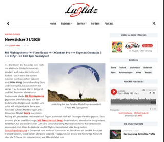 Screenshot-Vorschau des Lu-Glidz-Artikels „Newsticker 31/2026“